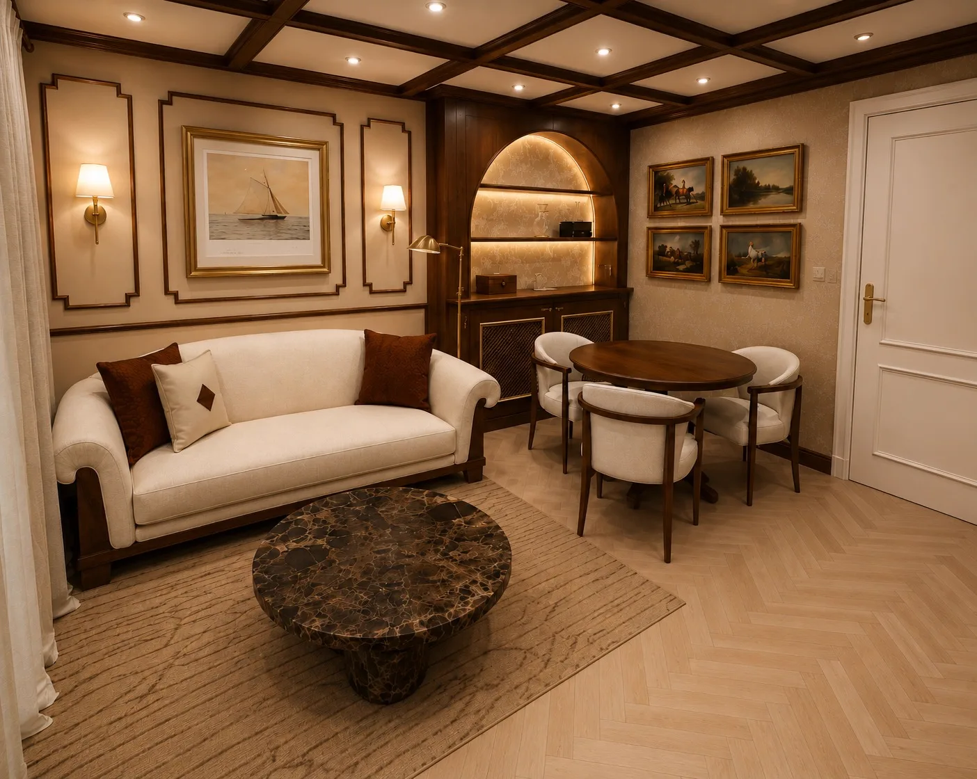 Sala da casa Voyage Villas em Londres